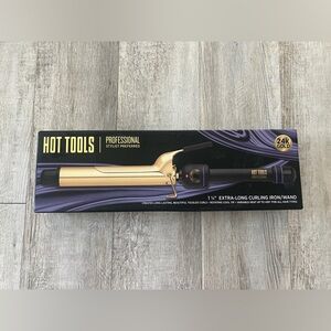 HOT TOOLS Professional 24K Gold Extra Long Curling Iron 1 1/4" HT1110XL